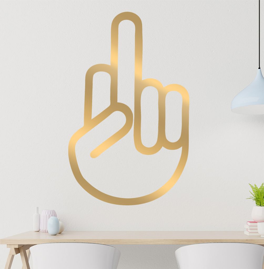 Fuck You Wandtattoo in 6 Größen - Wandaufkleber Wall Sticker - Dekoration, Küche, Wohnzimmer, Schlafzimmer, Badezimmer