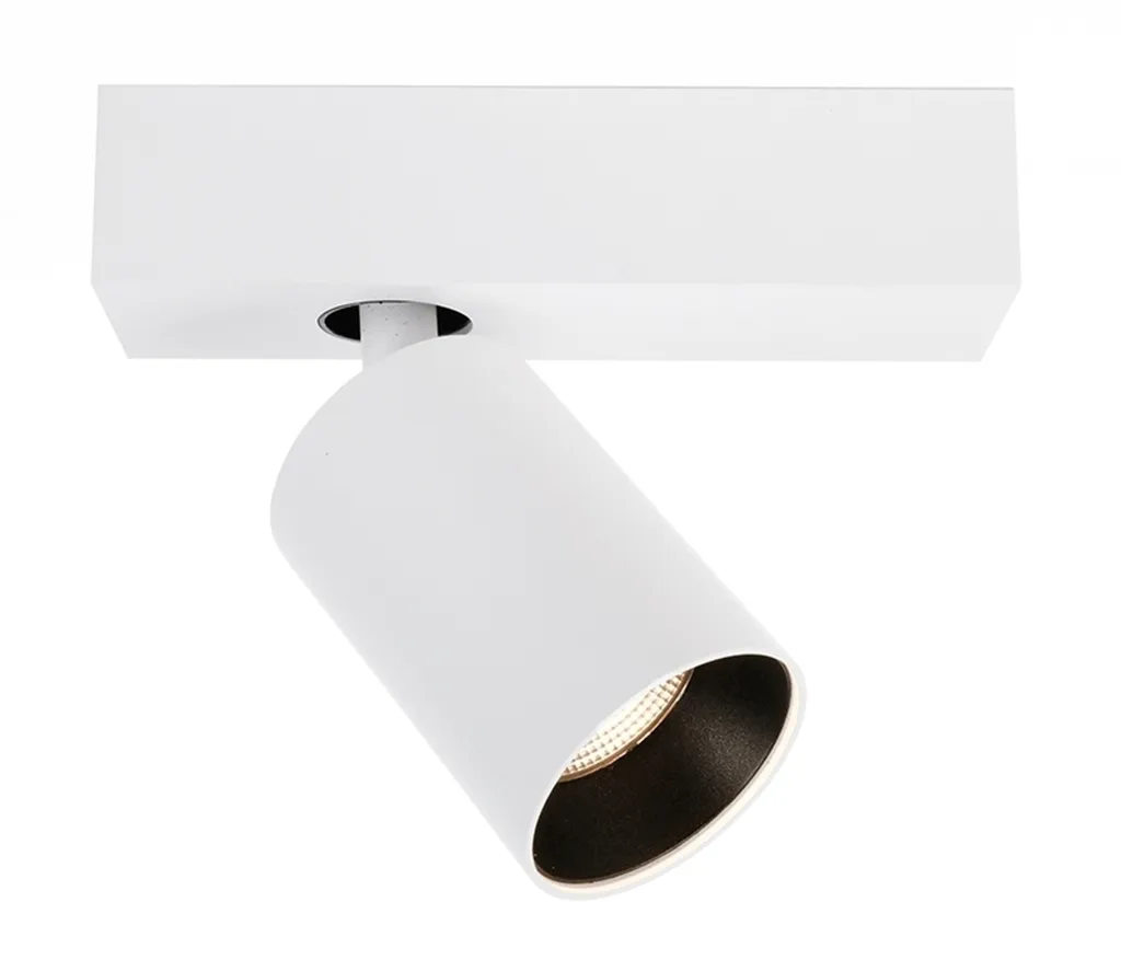 Plafonnier apparent Klara I blanc mat KapegoLED 348042 - Éclairage LED