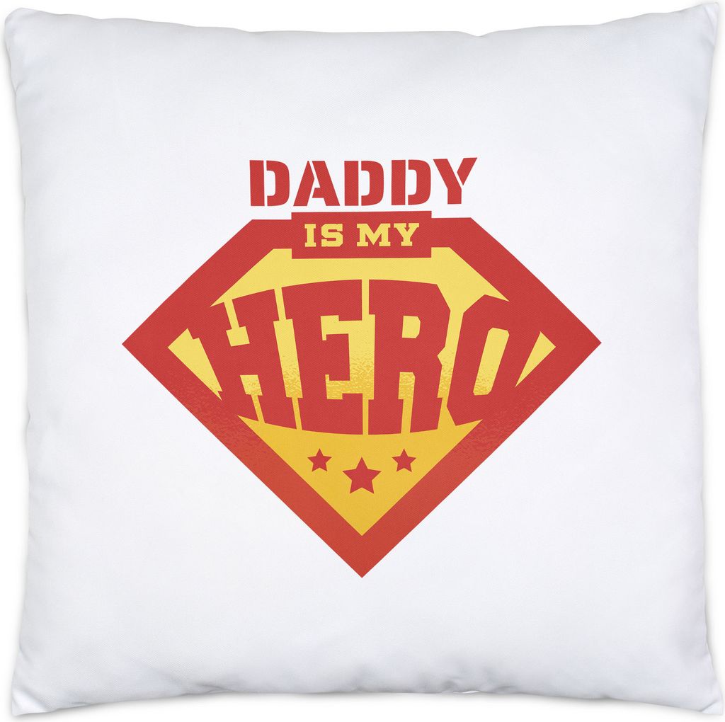 Daddy Is My Hero Kissen Inkl. Füllung Vatertag Geschenkidee Bester Papa Superhelden Vater