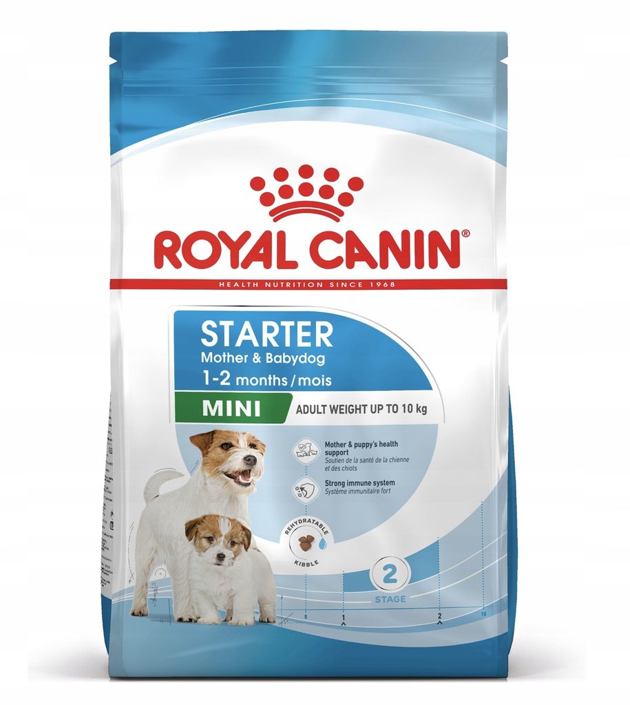 A bag of Royal Canin dog food for mother and baby dogs.