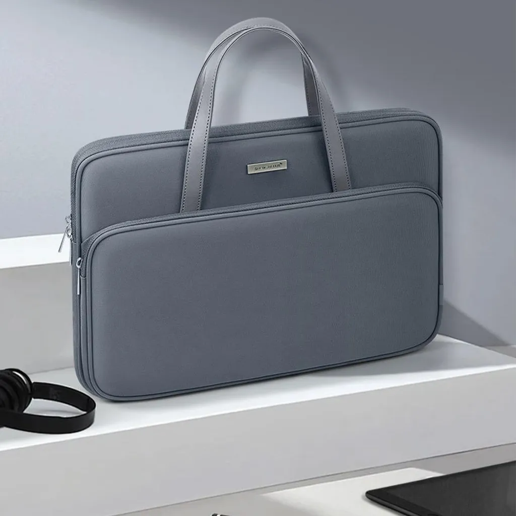 Borsa Laptop INF Impermeabile Grigio Scuro - Ideale per Pendolari - 5