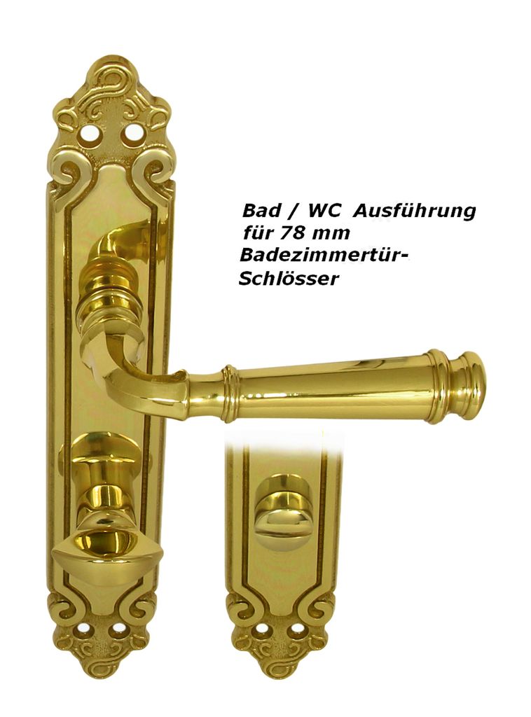 Massiv Messing Türbeschlag Olympus LS WC Messing poliert Produktbild 