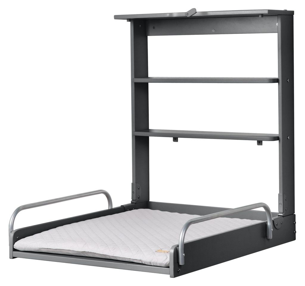 roba Wandplank met verschoningstafel + roba Style grijze Productafbeelding 