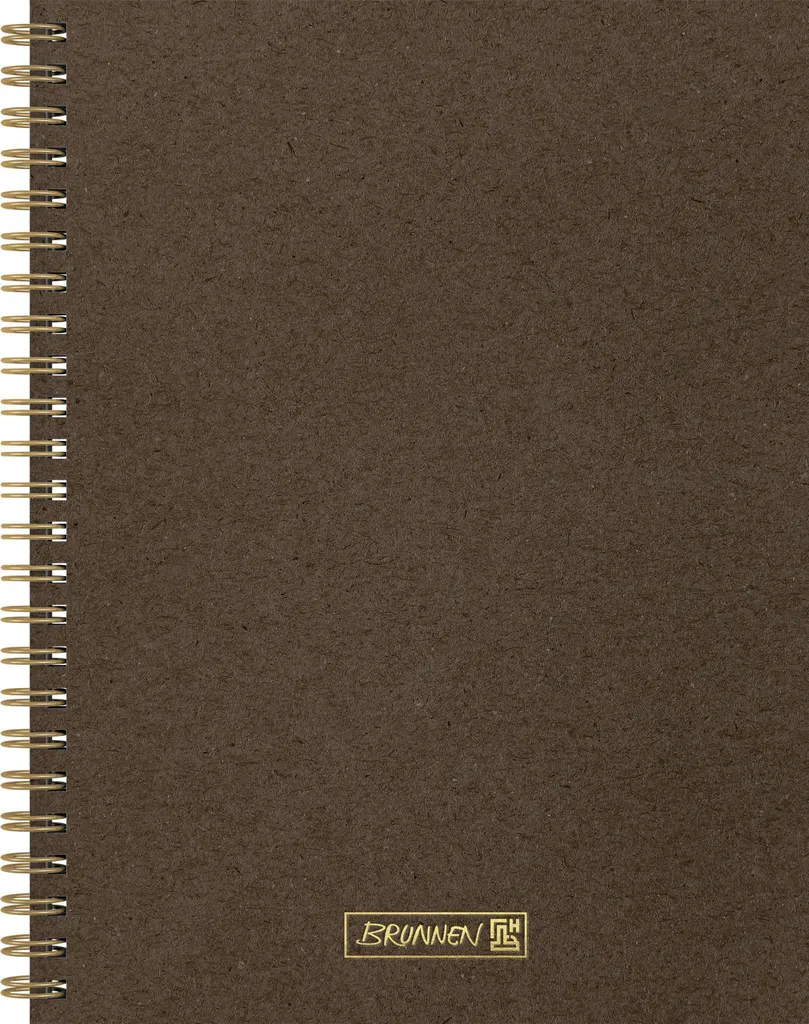 Bloc-notes à spirale A5 pointillé chocolat BRUNNEN pour Bullet Journaling - 3