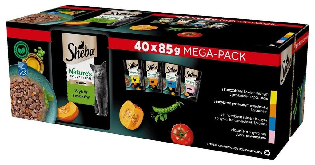 Sheba Nature's Collection Mix - cibo umido per gatti - 40 x Immagine del prodotto 