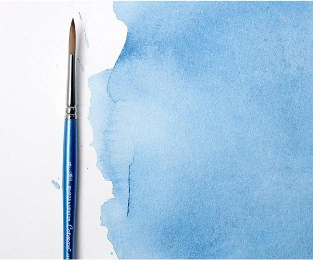 Pinceaux pour aquarelle à manche court en poils synthétiques - Lot de 7