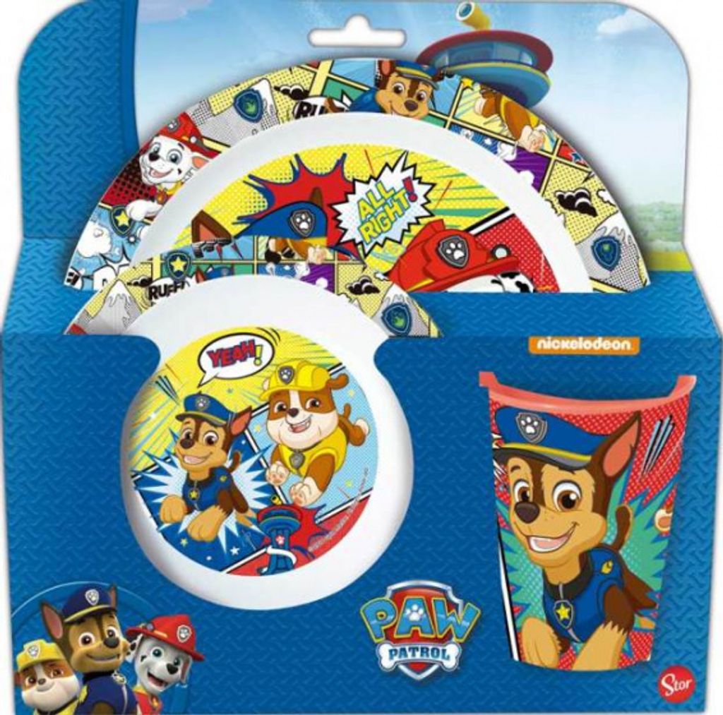 Stor 18949 - Paw Patrol: 3-teiliges Frühstück Set Produktbild