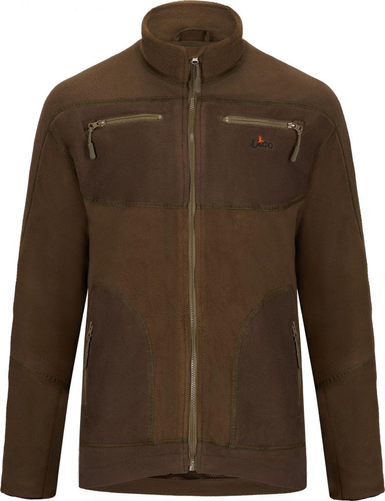 il Lago Prestige Fleecejacke Geo Performance Herren (Oliv) Größe 6XL