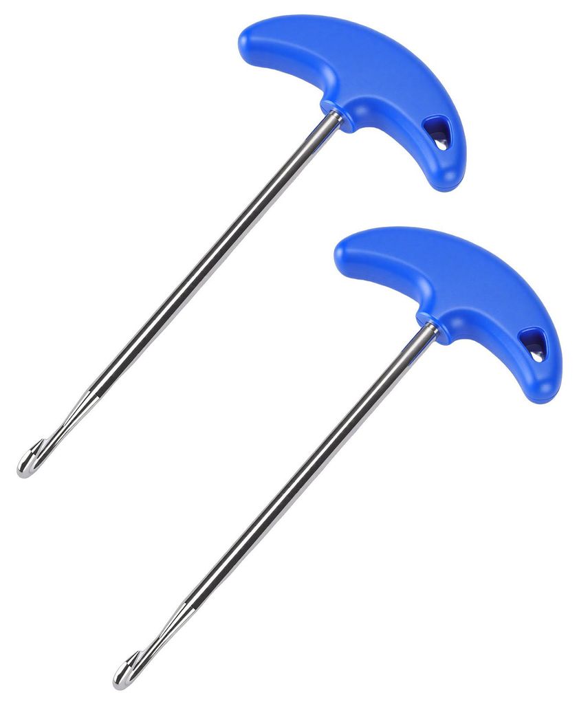 2PCS T Griff Stil Entfernen Installieren Bremsfeder Haken Puller Werkzeug für Motorrad Fahrrad ATV Blau