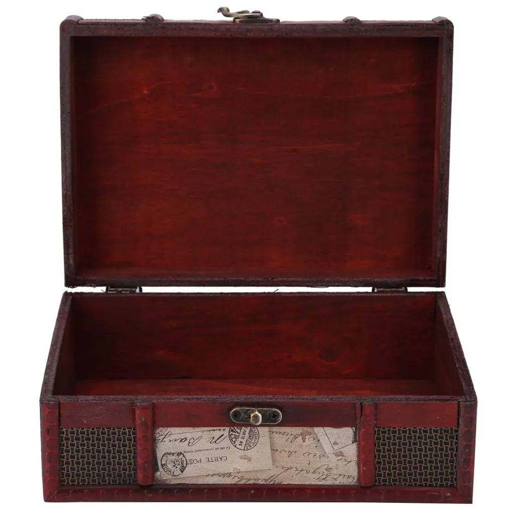 Scatola di Legno Vintage per Gioielli - Portagioie Artigianale in Legno