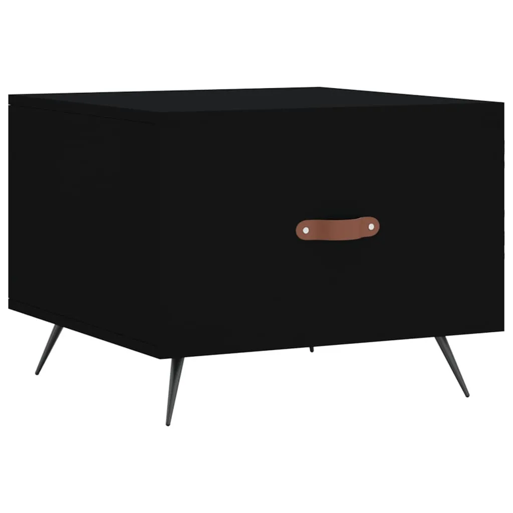 Tavolino Nero 50x50x40: Complemento in Legno per Ufficio e Sala Attesa