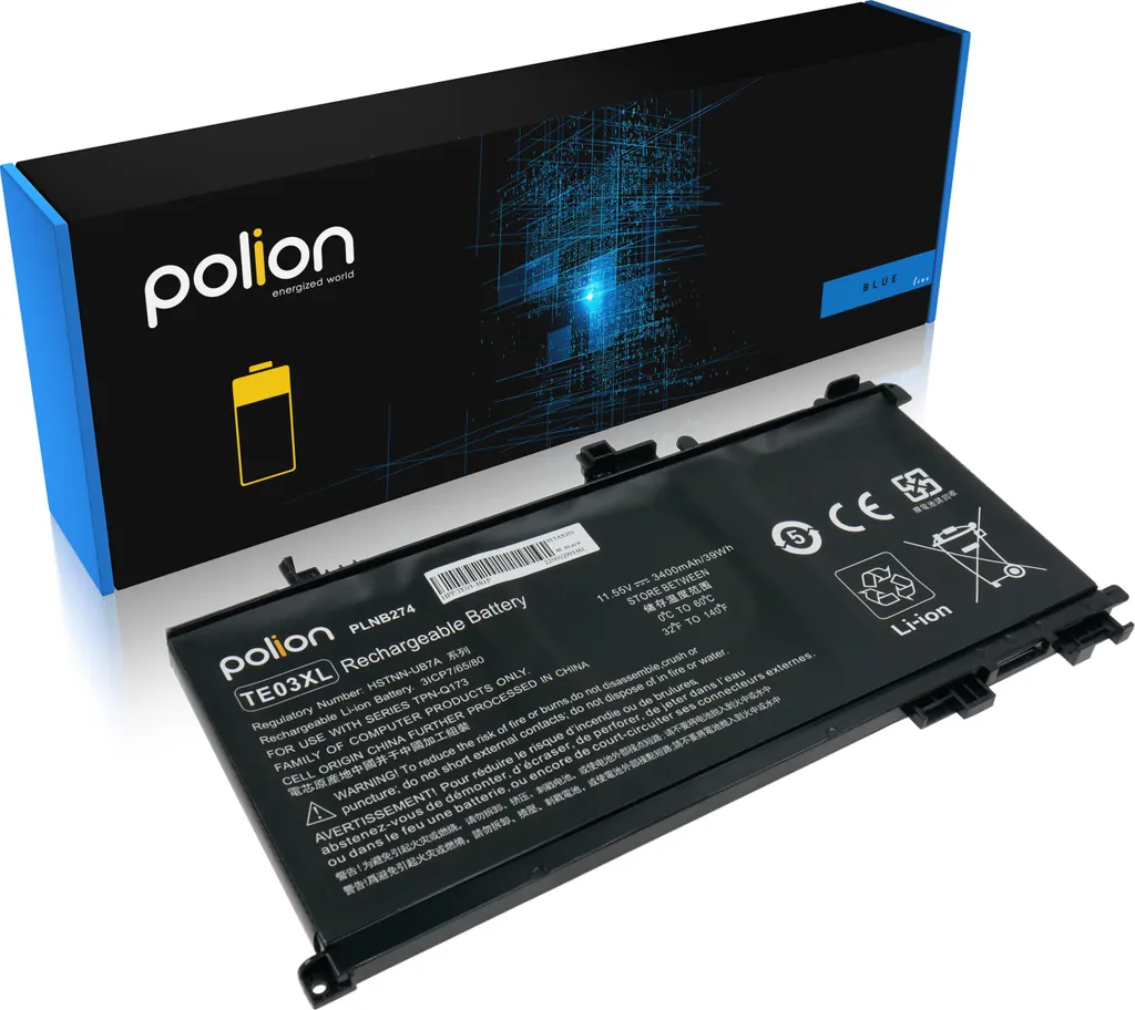 Batteria per laptop POLION HP TE03XL Omen 15 3400 mAh