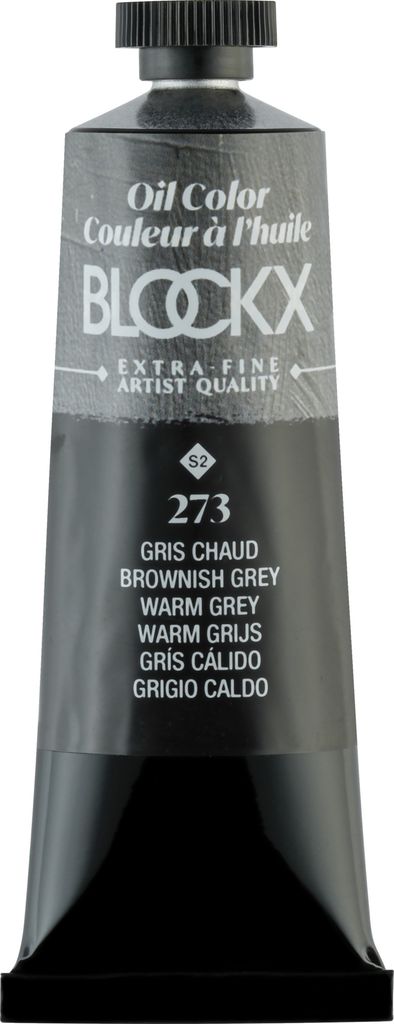 Blockx 3x Ölfarbe, Warmes Grau - Tube 35ml - Warmes Grau 213273BXC