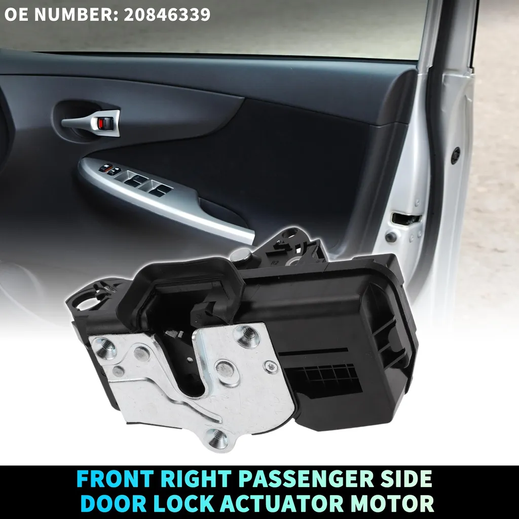 Assemblage Actionneur de Porte 20846339 Noir pour Chevrolet Malibu
