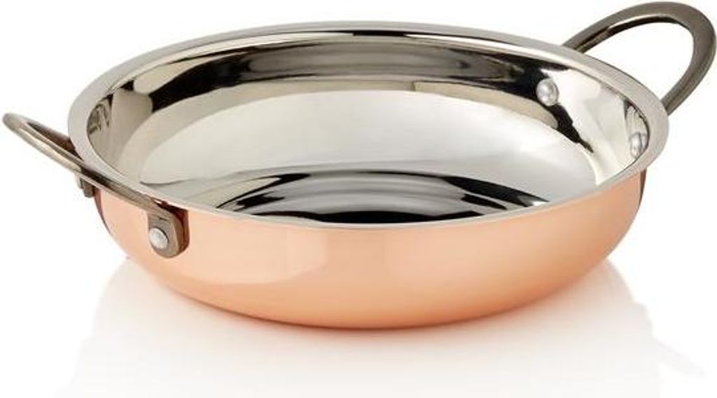 Servierpfanne STEEL & STYLE RUBY, Ø 18 cm, 750 ml, Kupfer, Messing, Chromnickelstahl