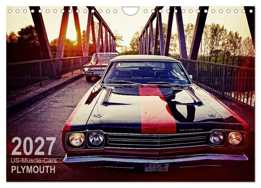 US-Muscle-Cars - Plymouth (Wandkalender 2027 DIN A4 quer), CALVENDO Monatskalender