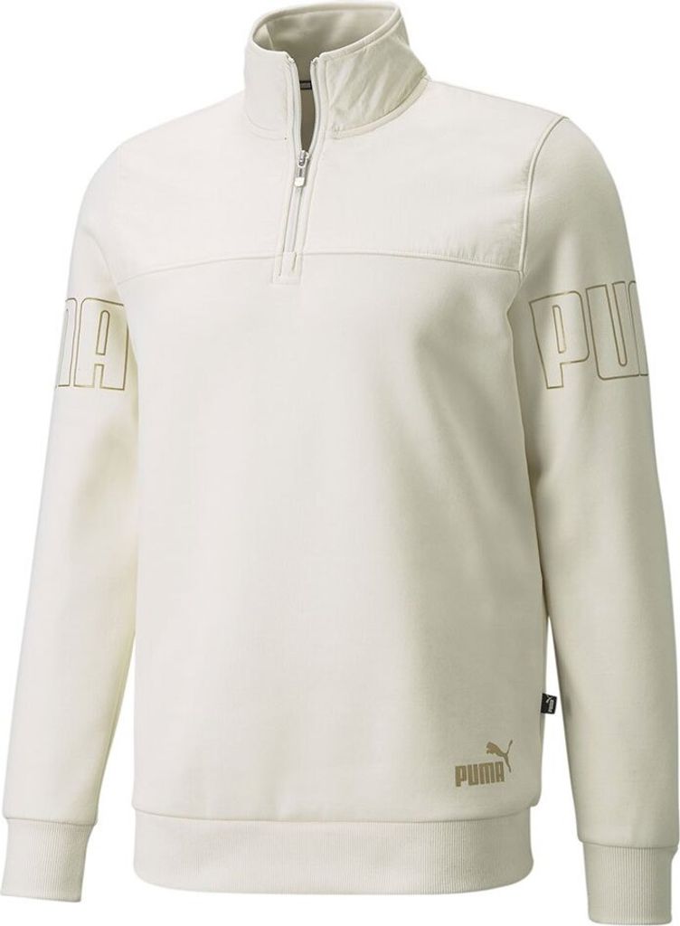 Puma Winterized Halbreißverschluss-sweatshirt Weiß L Mann Weiß L