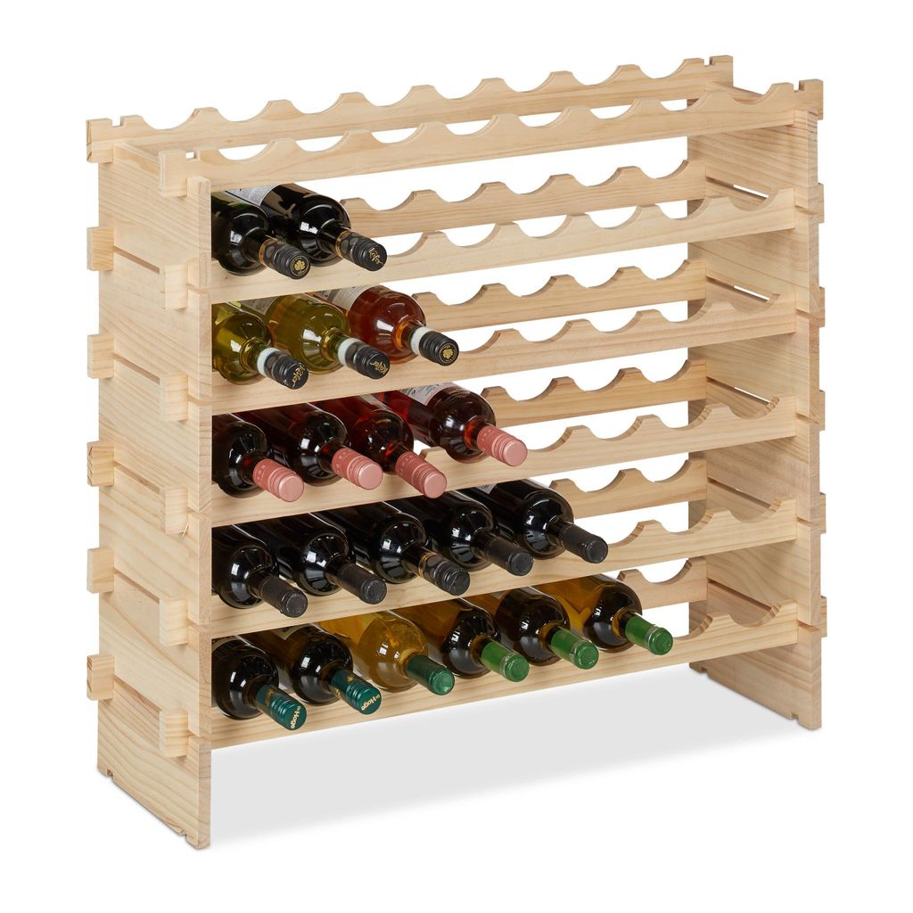 Rozšíriteľný drevený stojan na víno, RD47612 Obrázok produktu 