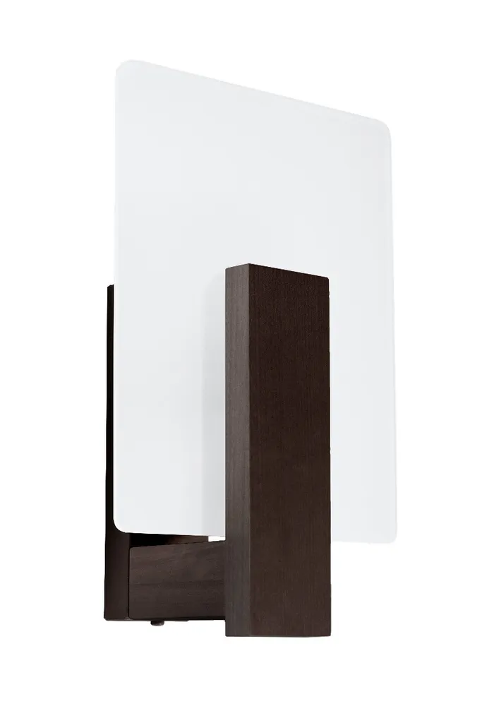 Applique murale pour salon et chambre LAPPO bois wengé 30.5x12x16 cm