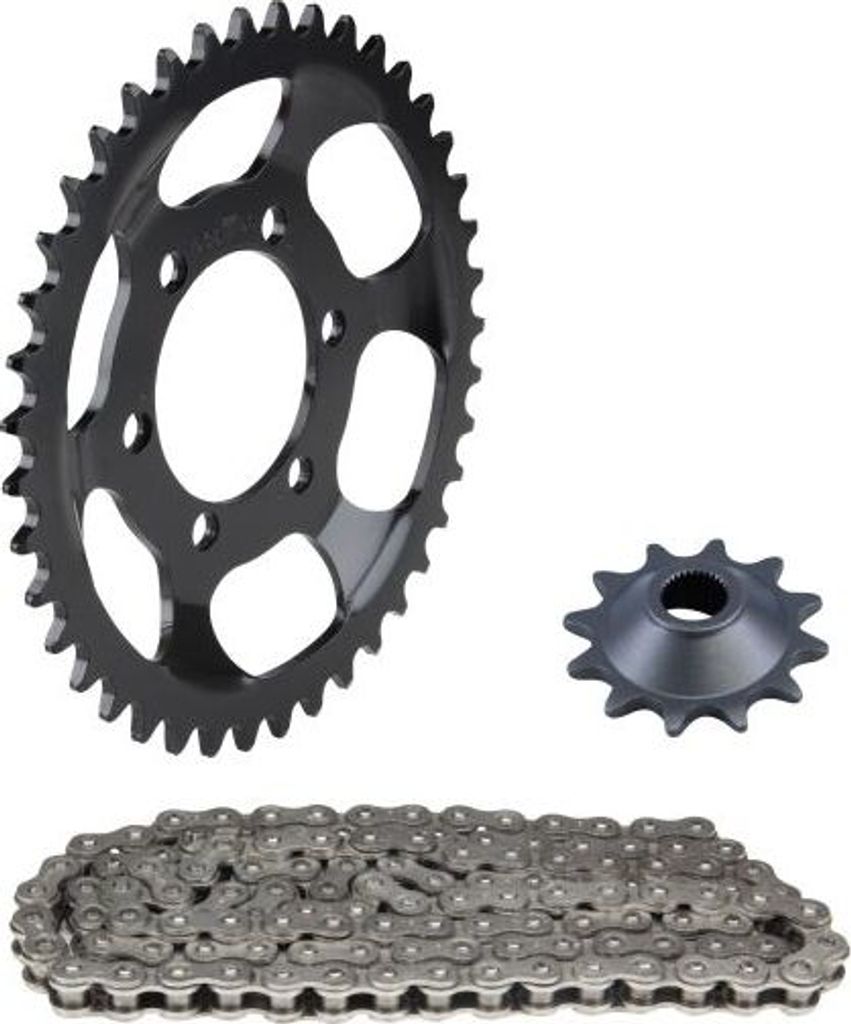 Kettensatz 3-teilig schwarz 12/41 Zähne für Zündapp Falconette Typ 435