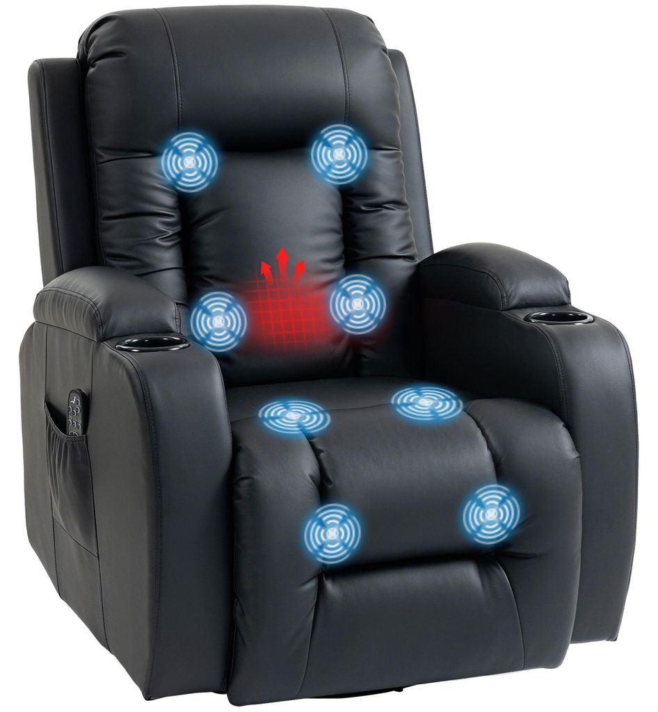 HOMCOM Relaxsessel verstellbar Massagesessel mit Produktbild 