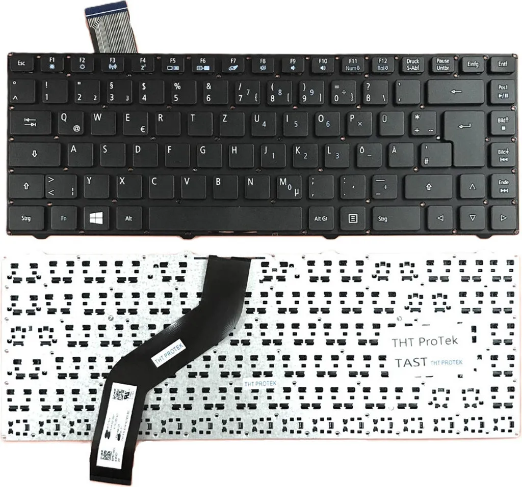 Clavier Noir sans Cadre Haute Précision pour ACER Swift 1 SF114-32-P8GG