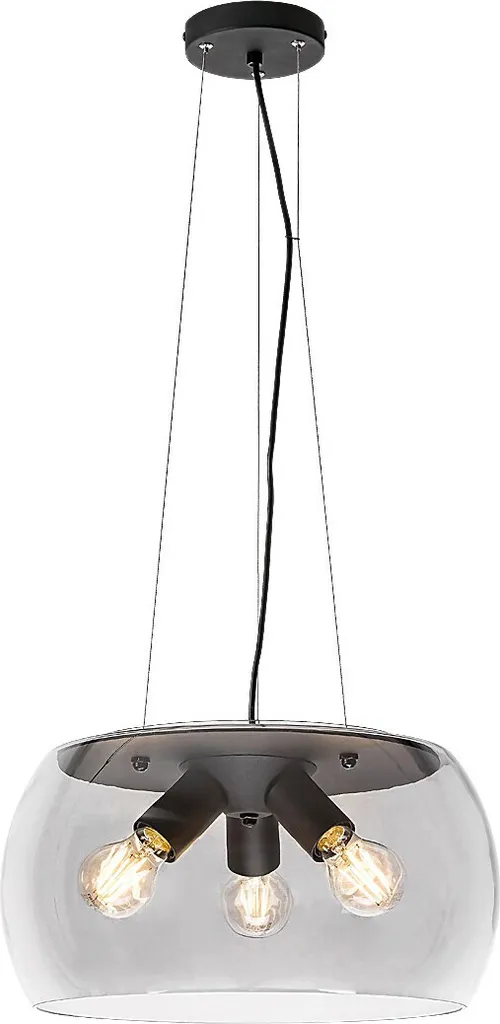 Suspension Ursula Noire Rabalux 3190 : Éclairage Puissant pour Salon