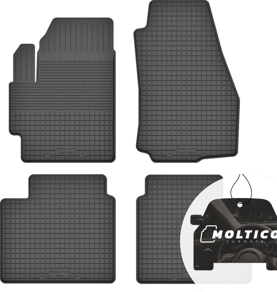 Gummimatten mit Rand Auto Fußmatten Gummi Automatten Passgenau 4-teilig Set - passend für Renault Espace IV 2002-2014