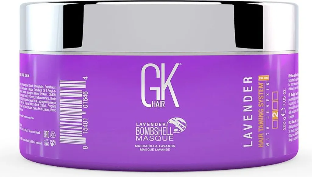 Masque Colorant Cheveux Global Keratin Bombshell Lavande Hydratant 200g