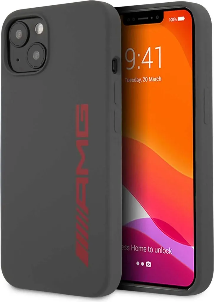 Custodia AMG iPhone 13 Silicone Liquido Nero - Protezione Premium CG Mobile