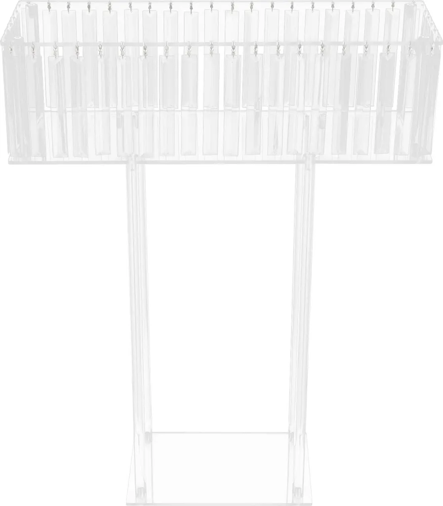 Support pour fleurs en acrylique transparent multifonctionnel 40cm
