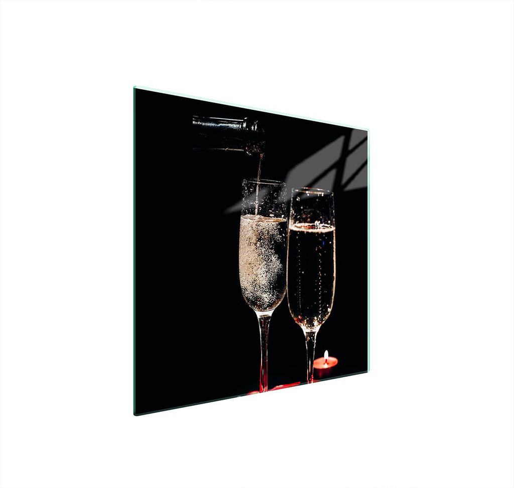 Glasschutzplatte Für Herd 50X52 Wein