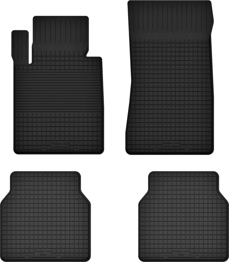 Gummifußmatten 4er Set, universell für: BMW 8 G16 Gran Coupé (2019-2022)