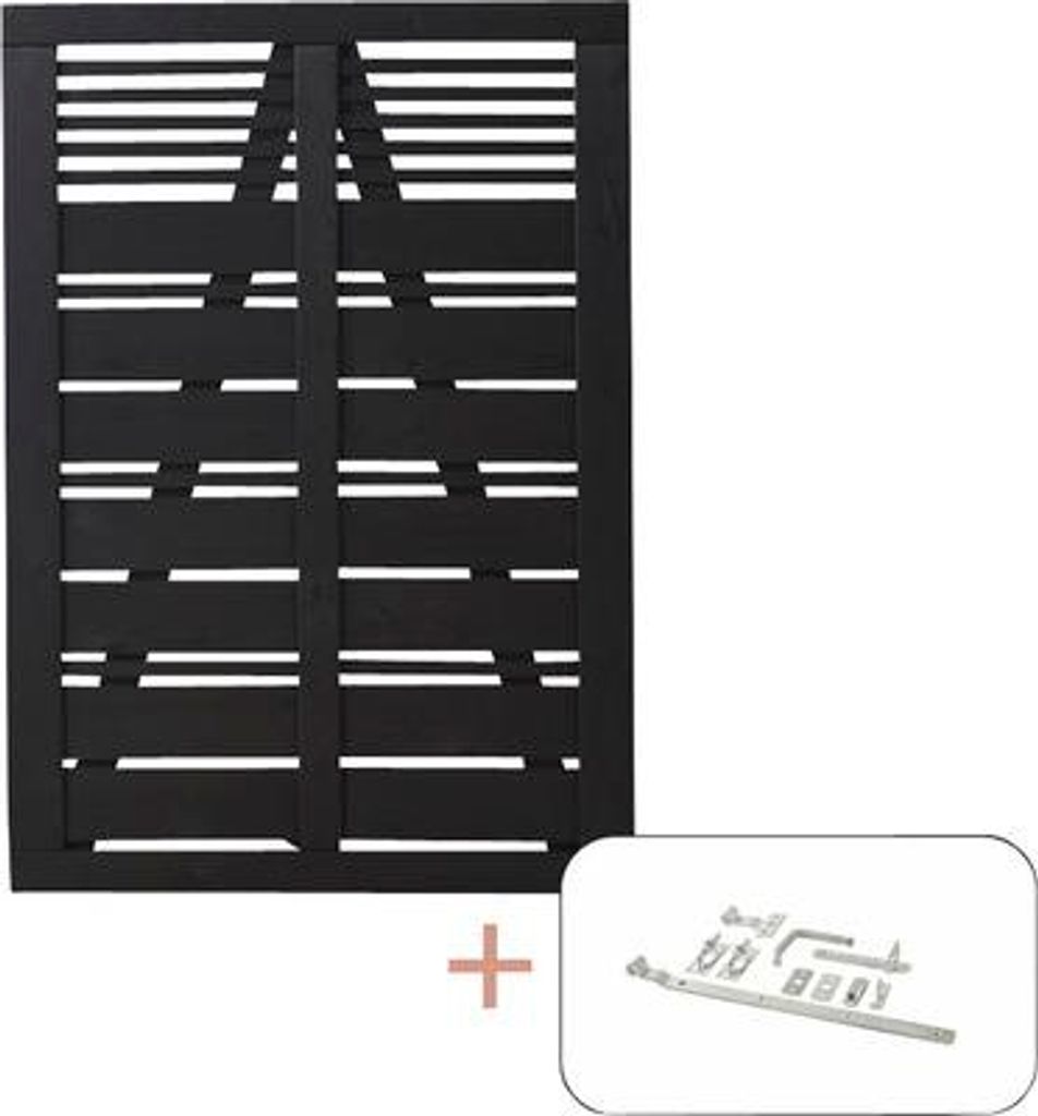 Einzeltor PLUS Silence inkl. Beschläge 100 x 140 cm RAL 9005 schwarz