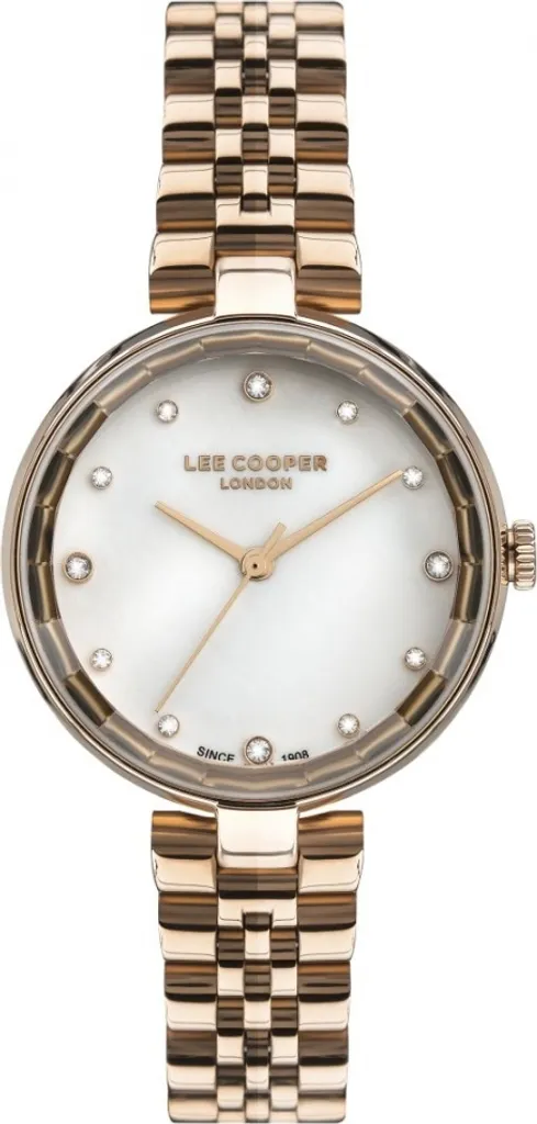 Montre Lee Cooper femme or rose idée cadeau anniversaire élégant