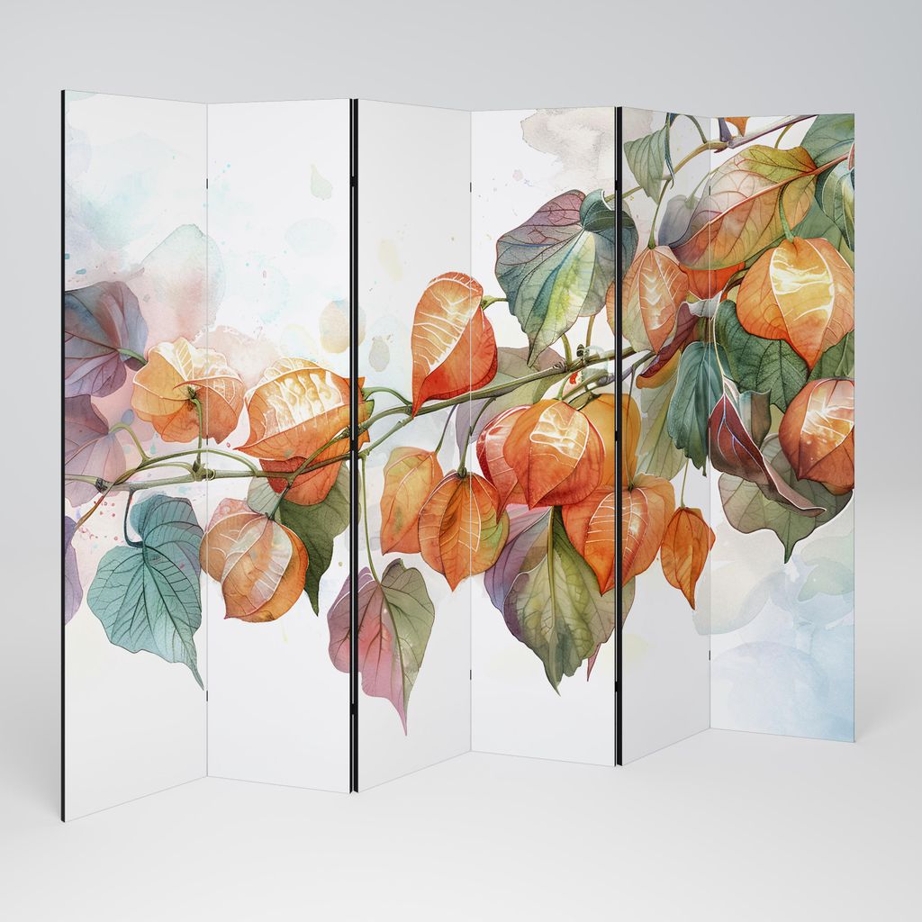 SpaceRebels Paravent Raumteiler - 6-teilig Raumtrenner, Druck 1-Seite - Raumtrenner - Trennwand Wohnung - Room Divider - Spanische Wand Deko Modern...