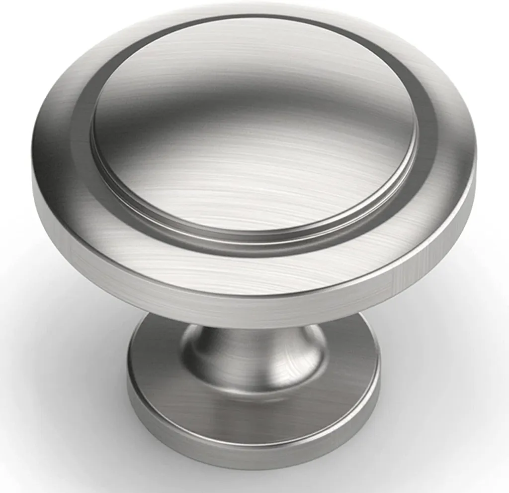Boutons de Commode Anti-Traces en Nickel Brossé, Lot de 20 Pièces