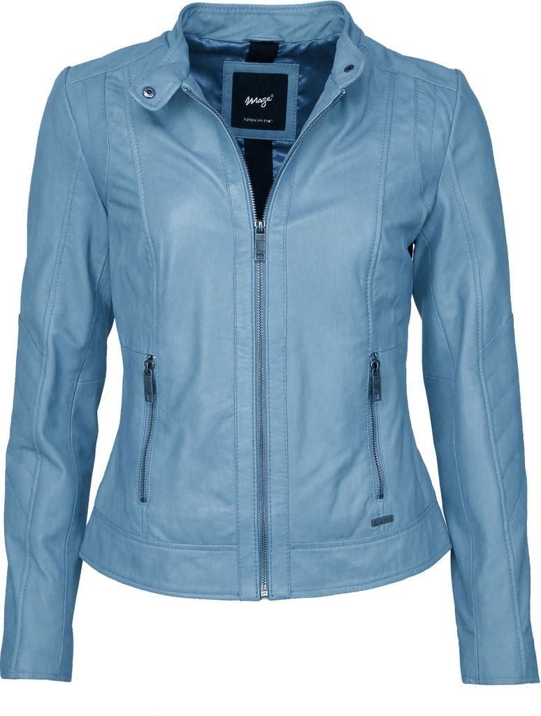 Maze Lederjacke Marcie Damen lightblue XS
