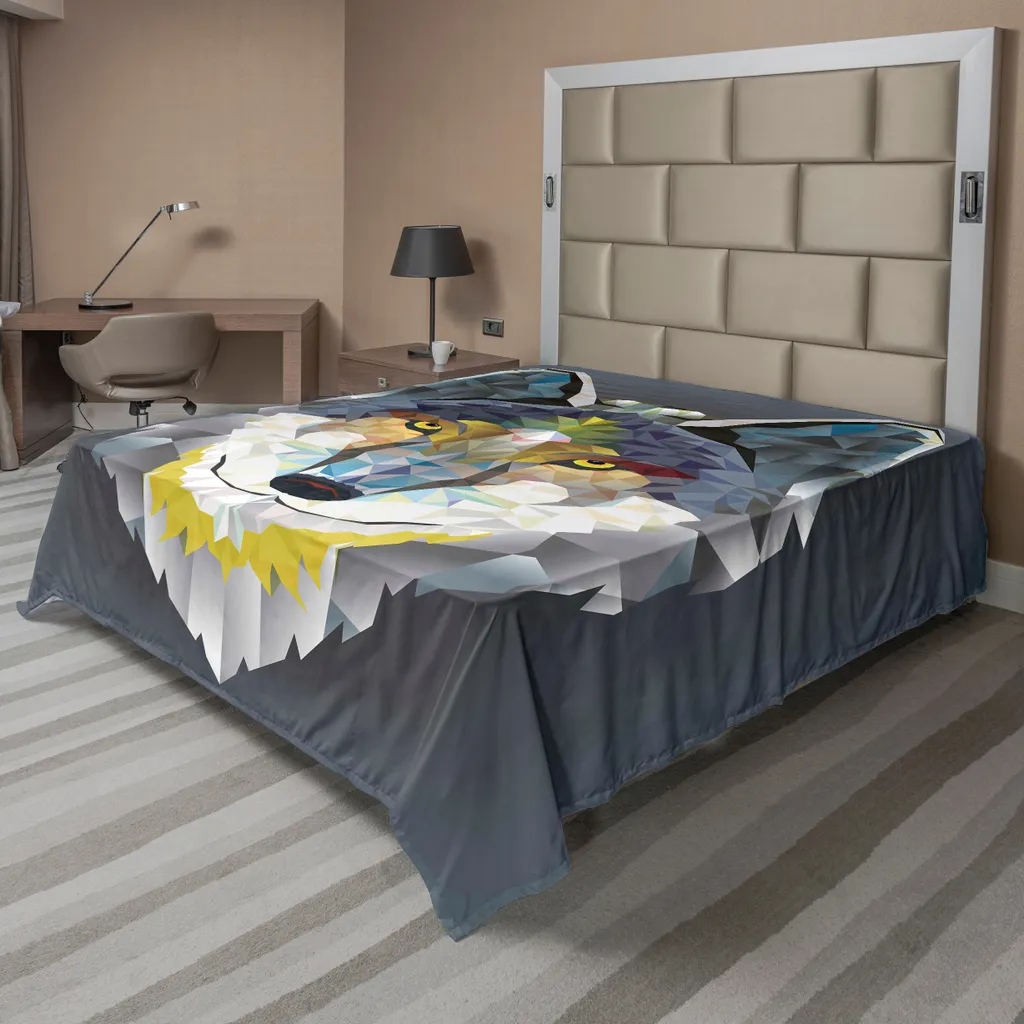 Lenzuolo Matrimoniale Lupo Colorato ABAKUHAUS 275x260 Arredamento