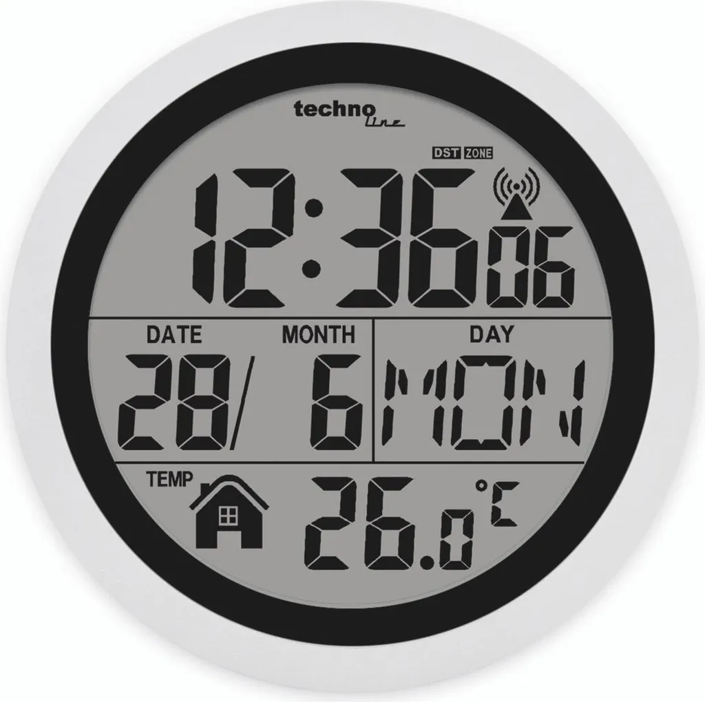 Petite pendule murale de salle de bain étanche Wed Ø14,7cm avec ventouse
