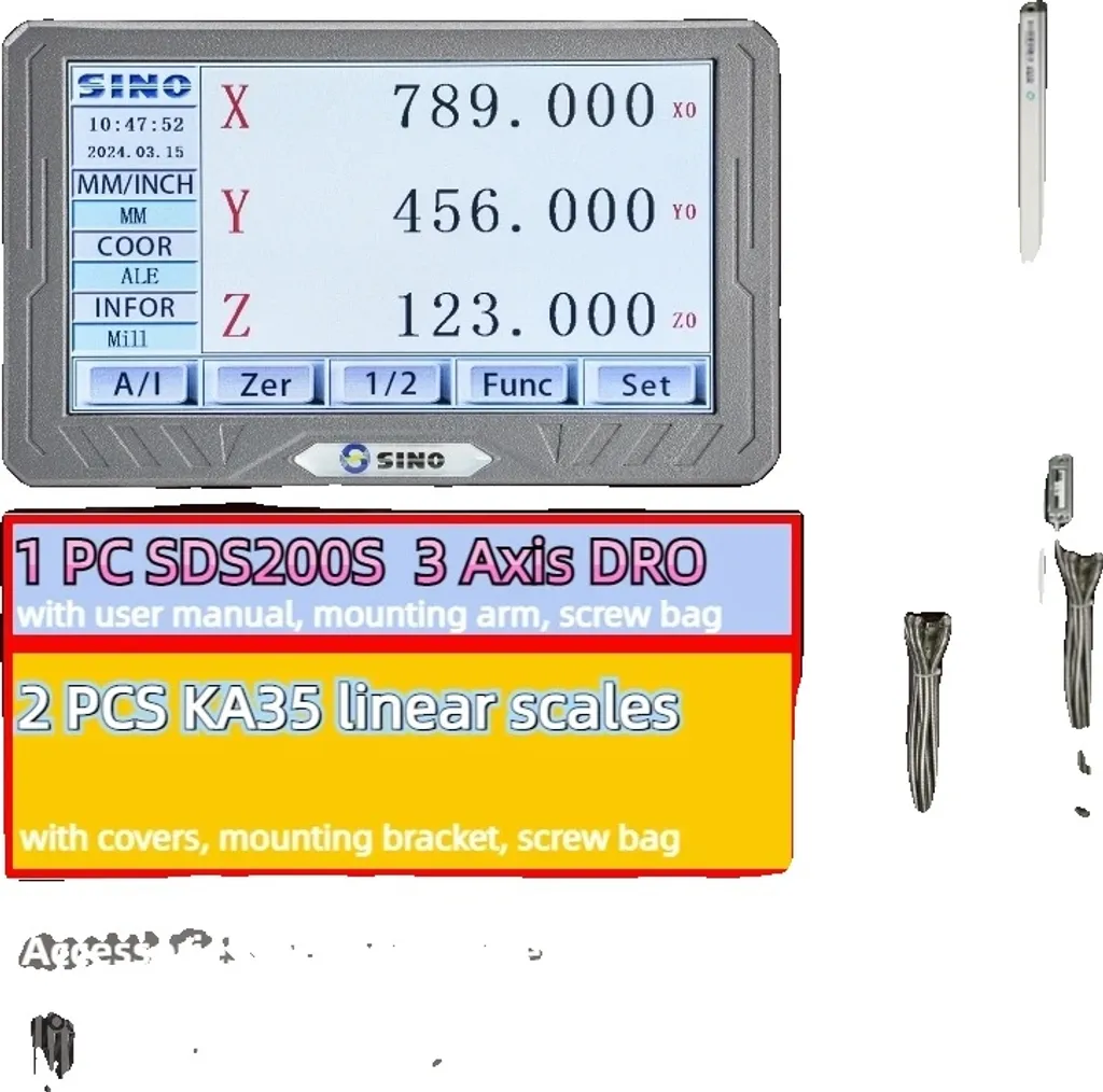 Affichage Numérique pour Atelier Mécanique 3 Axes - Kit DRO Précis 5µm