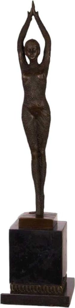 Bronzeskulptur Bronzefigur Seesternkleid Starfisch Elegant