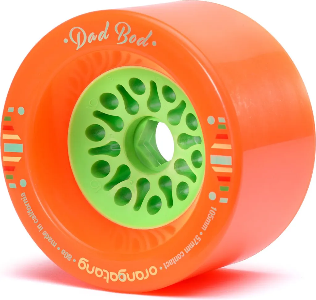 Roues de Longboard 105mm Orangatang Dad Bod - Gomme Tendre Haute Vitesse