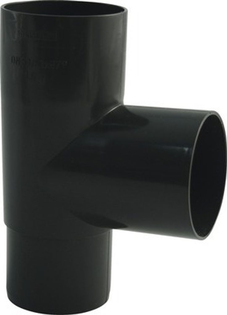 Marley Rohrabzweig Kunststoff rund 87° Anthrazitgrau RAL 7016 NW 53/53 mm