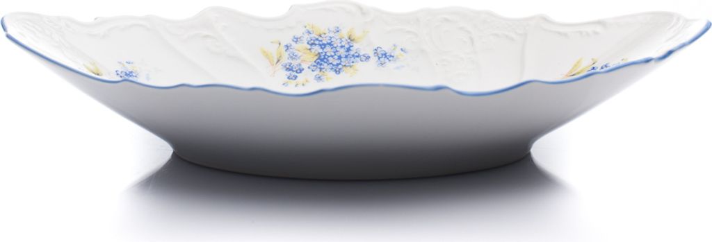 Thun 1794 Brotkorb, 34 cm, Tschechisches Porzellan, Bernadotte, Thun