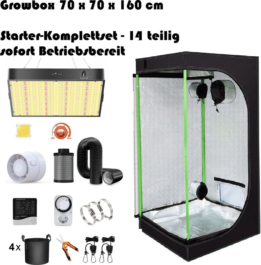 JUNG Gewächshaus Growbox Komplettset Anzuchtset mit Produktbild