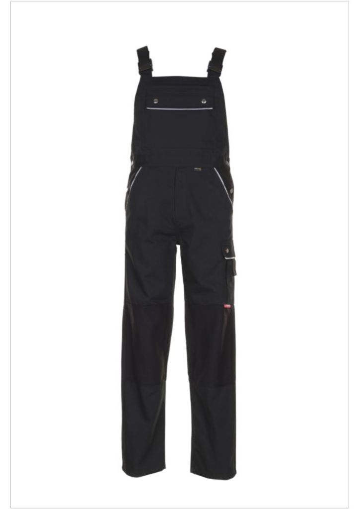 Planam  Canvas 320 Latzhose schwarz/schwarz Gr. 62, 2134062 Produktbild 