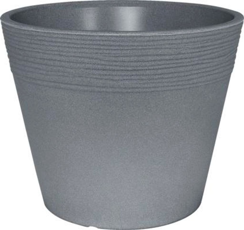 Blumentopf geli Napoli Kunststoff Ø 38,5 cm H 32,5 cm betonfarbe hell