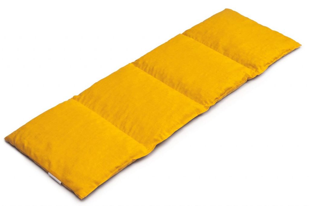 4-Kammer Bio-Dinkelkissen 20x60cm groß - Wärmekissen & Kältekissen - 60x20cm Körner-Kissen Bio-Dinkel, mango