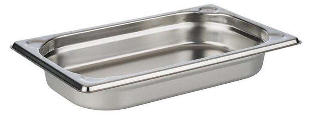 APS 81401 GN 1/4 Behälter, Edelstahl, 26,5 x 16,2 cm, Tiefe 40 mm, 1 Liter